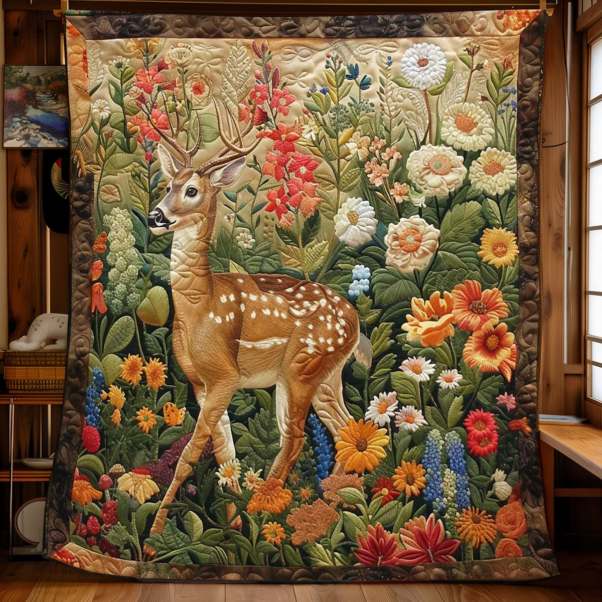 Giraffe Blossom WN2108134CL Quilt