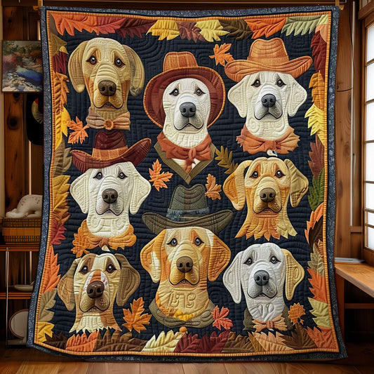 Golden Dogs Autumn Adventure WN2708015CL Quilt