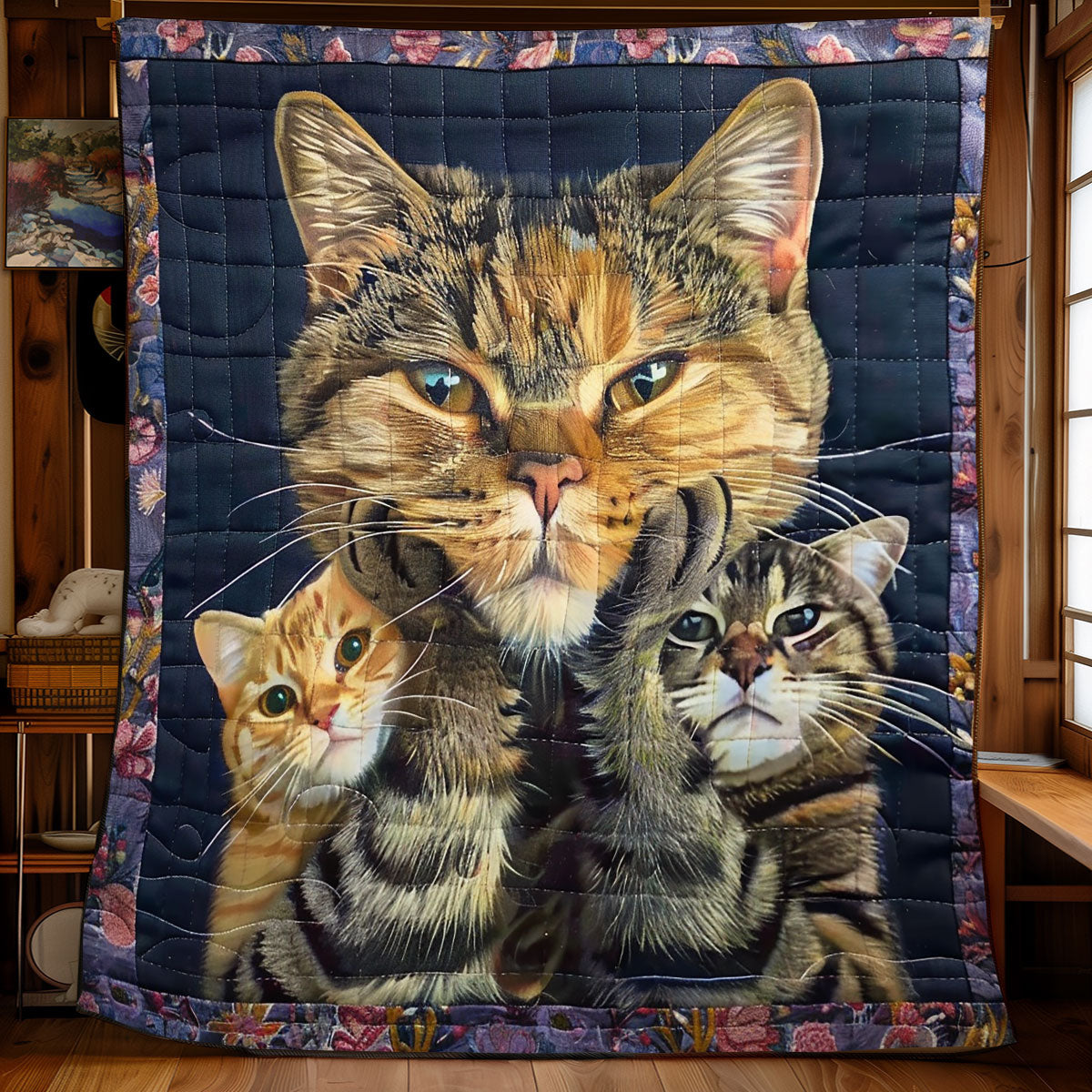 Graceful Cats WN2208010CL Quilt