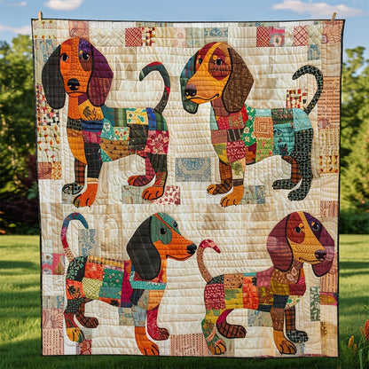 Gracious Dashsunds WM2308024CL Quilt