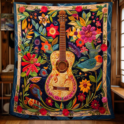 Guitar Blossom Magic WN2208133CL Quilt