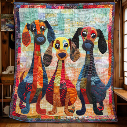 Happy Dachshund WN2208054CL Quilt