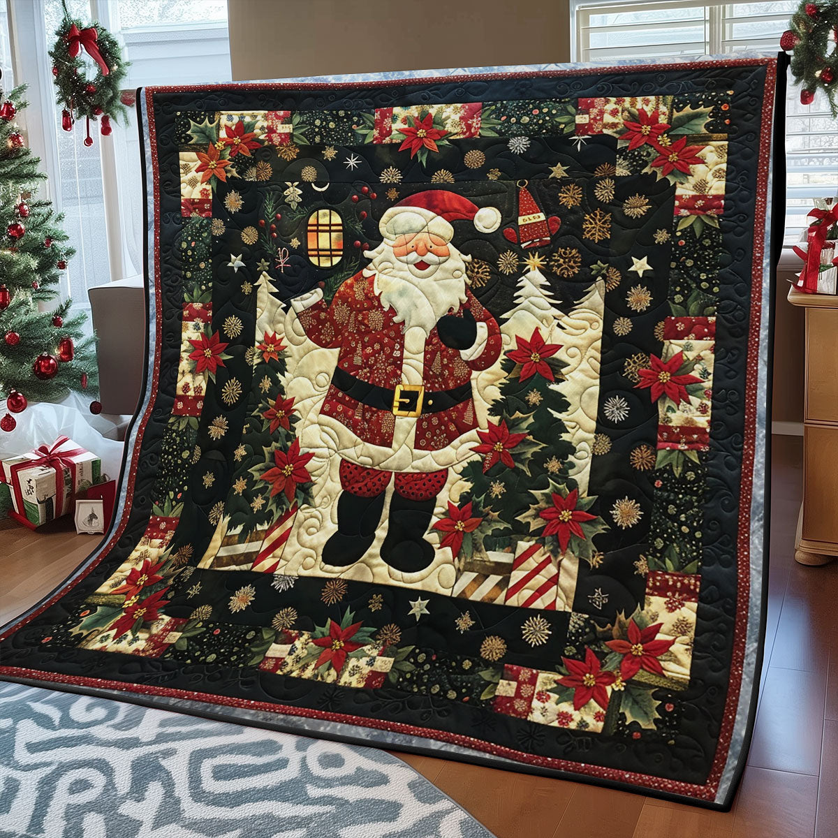 Happy Santa SR1508023CL Quilt