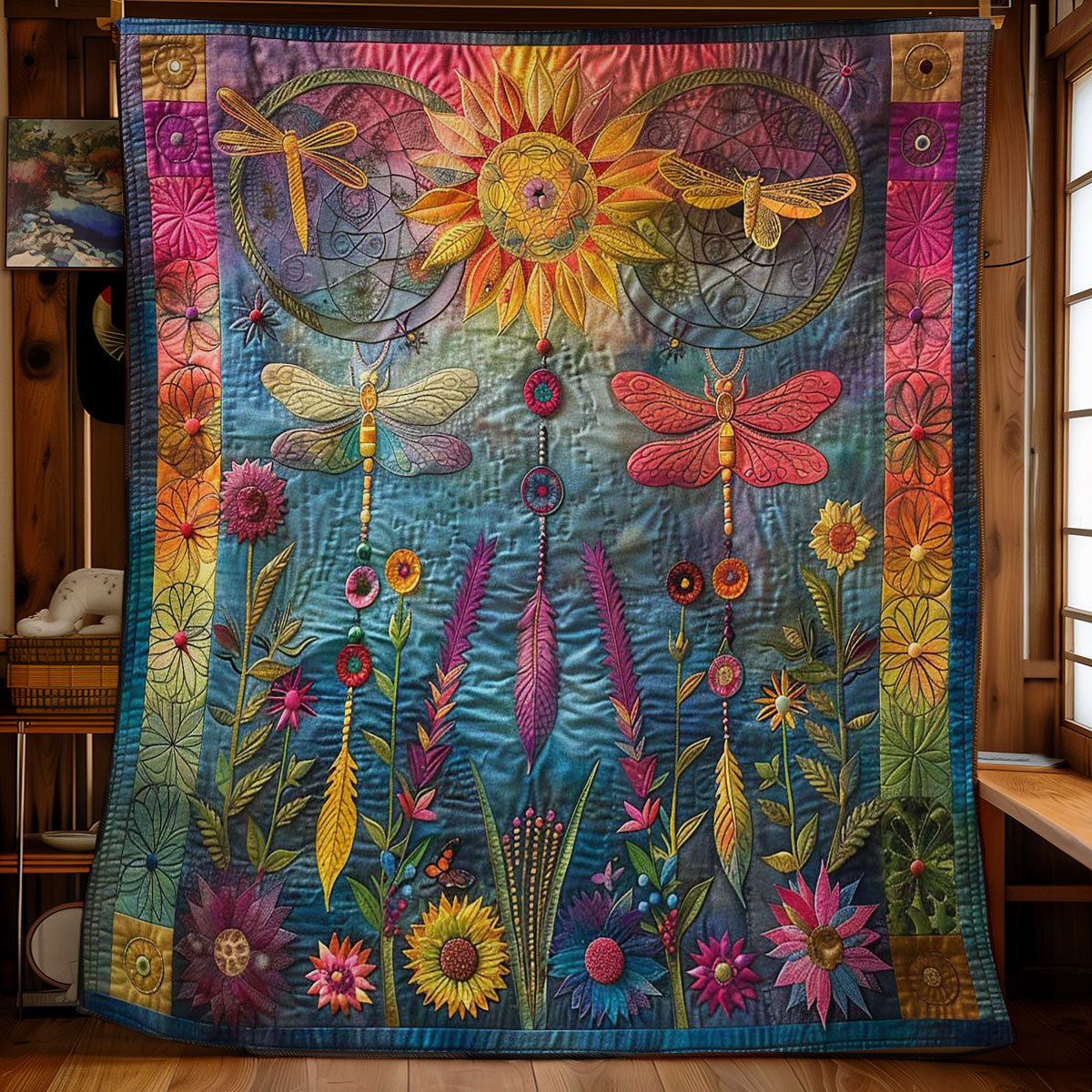 Harmony Of Dragonfly Dreams WN2708008CL Quilt