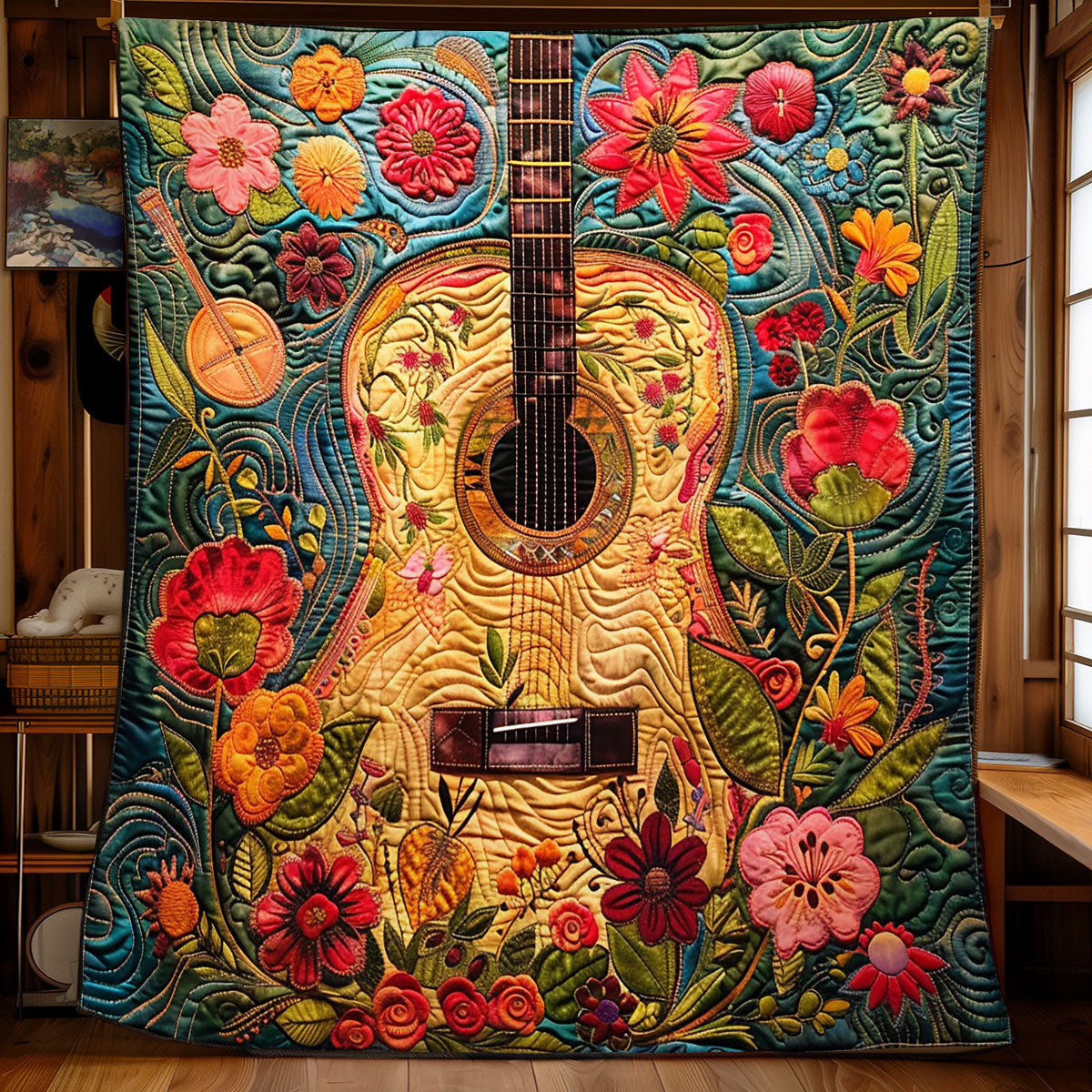 Hippie Guitar Groove WN2208120CL Quilt