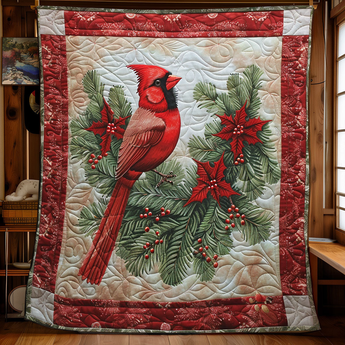Holiday Cardinal WN2208044CL Quilt