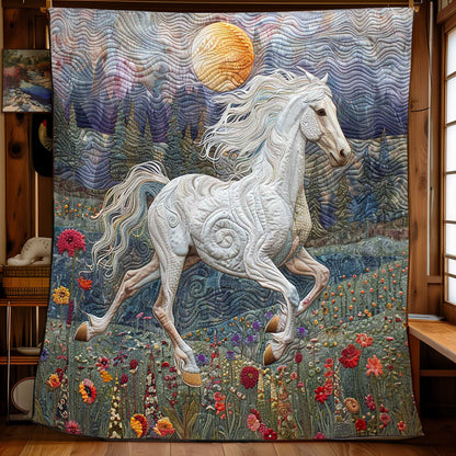 Horse's Blossoming Journey WN2408182CL Quilt