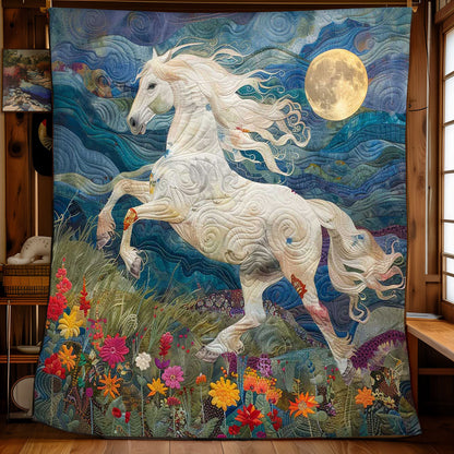 Horse's Floral Gallop WN2408184CL Quilt