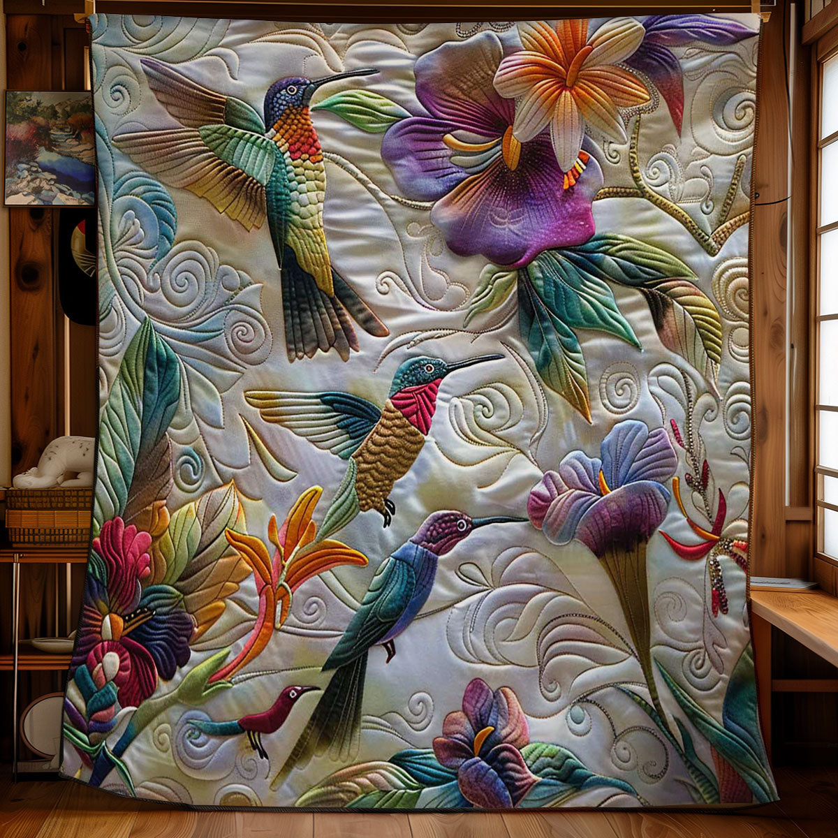 Hummingbird Delight WN2708052CL Quilt