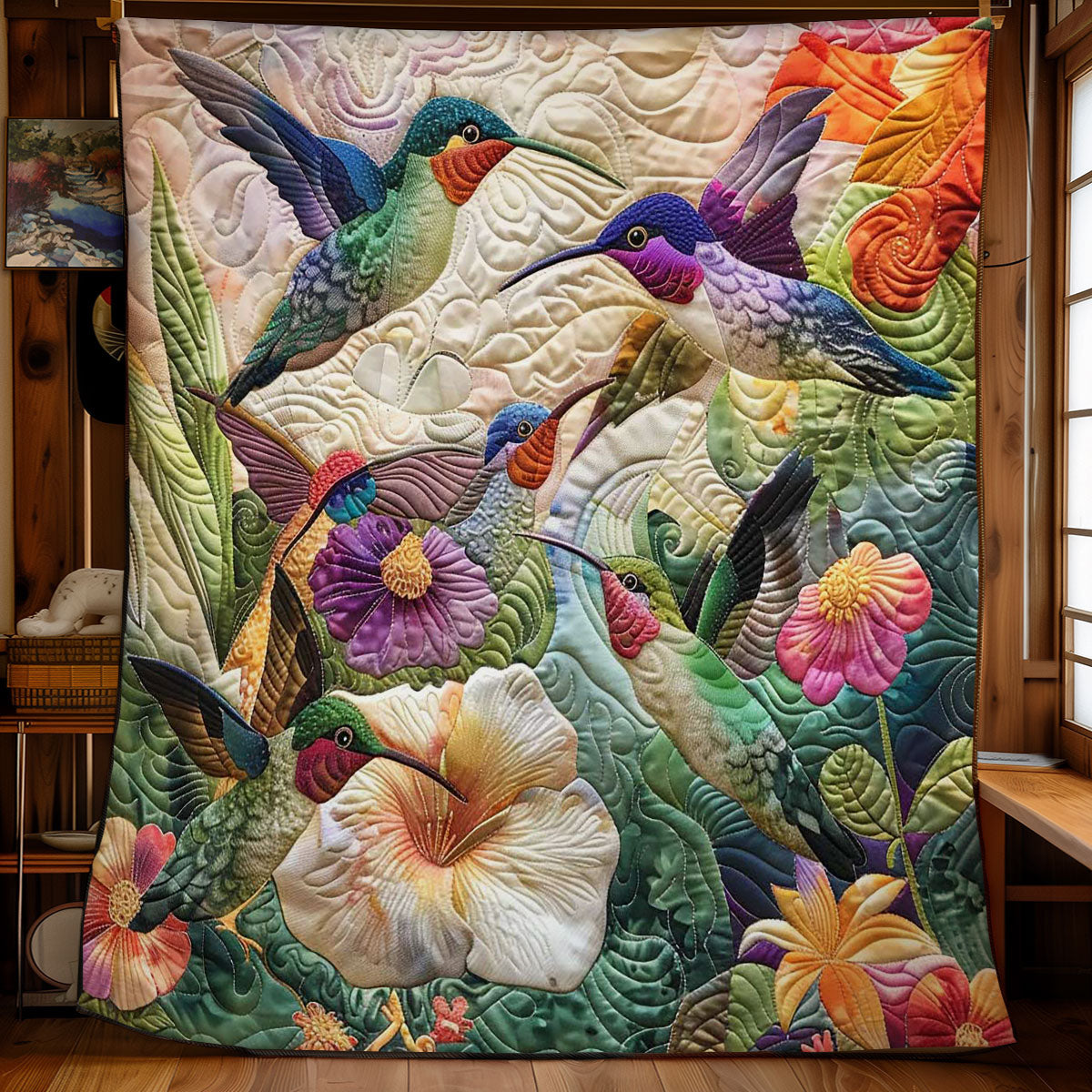 Hummingbird Garden Delight WN2708058CL Quilt