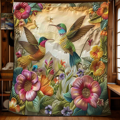 Hummingbirds' Blooming Paradise WN2608046CL Quilt