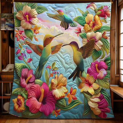 Hummingbirds' Spring Melody WN2608041CL Quilt
