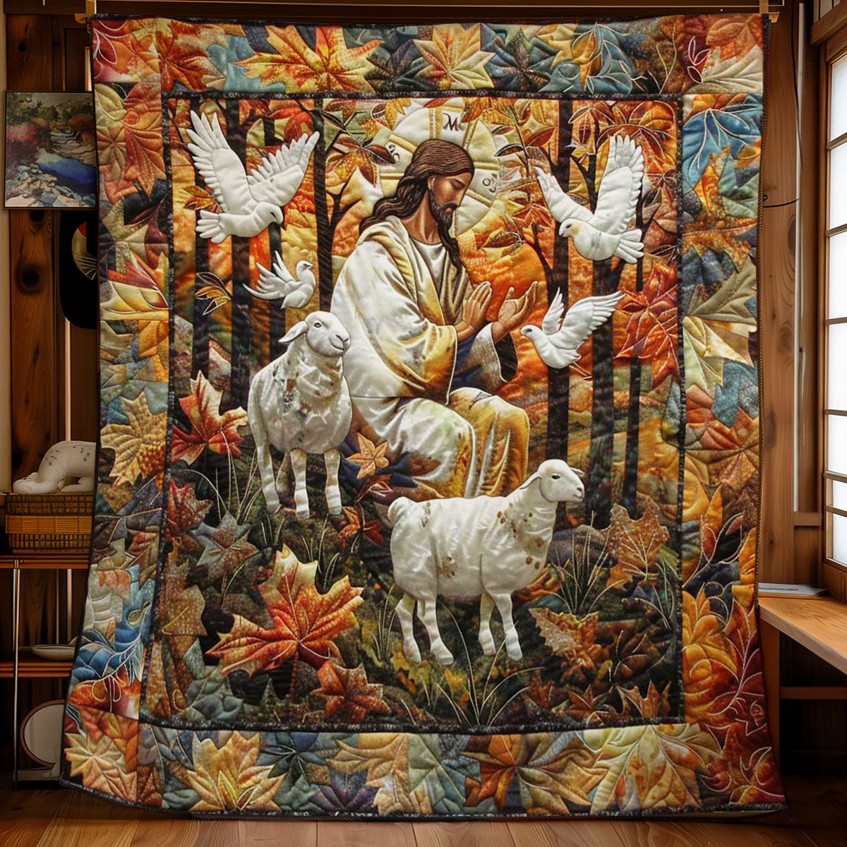 Jesus Light Of Forgiveness WN2808017CL Quilt