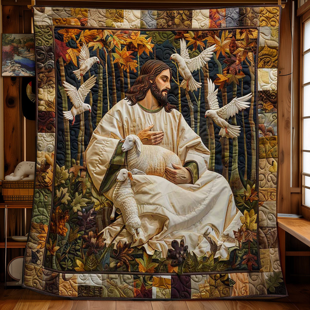 Jesus Light Of Grace WN2808015CL Quilt