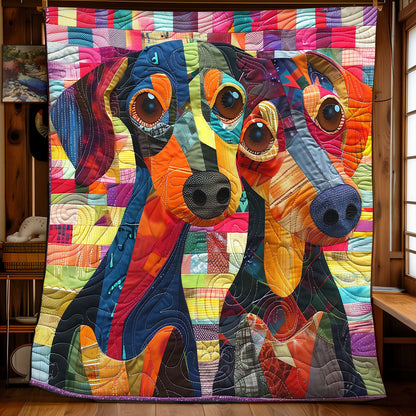 Jolly Dachshund WN2208070CL Quilt