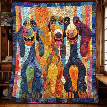 Laughing Dachshund WN2208065CL Quilt