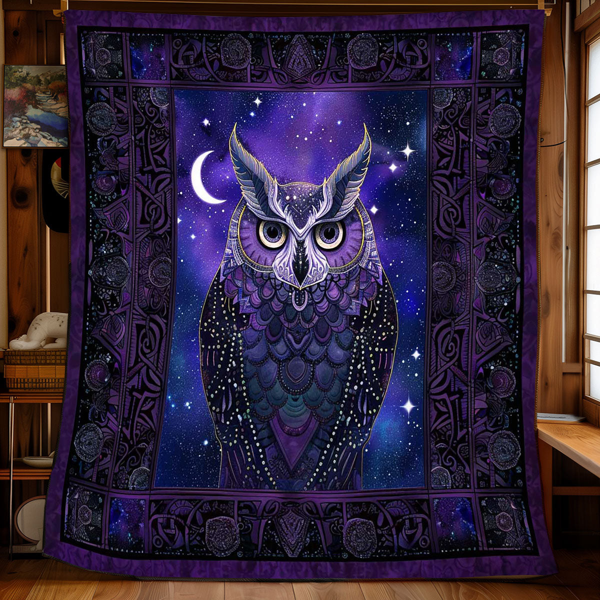 Owl Of The Celtic Night WN2408174CL Quilt