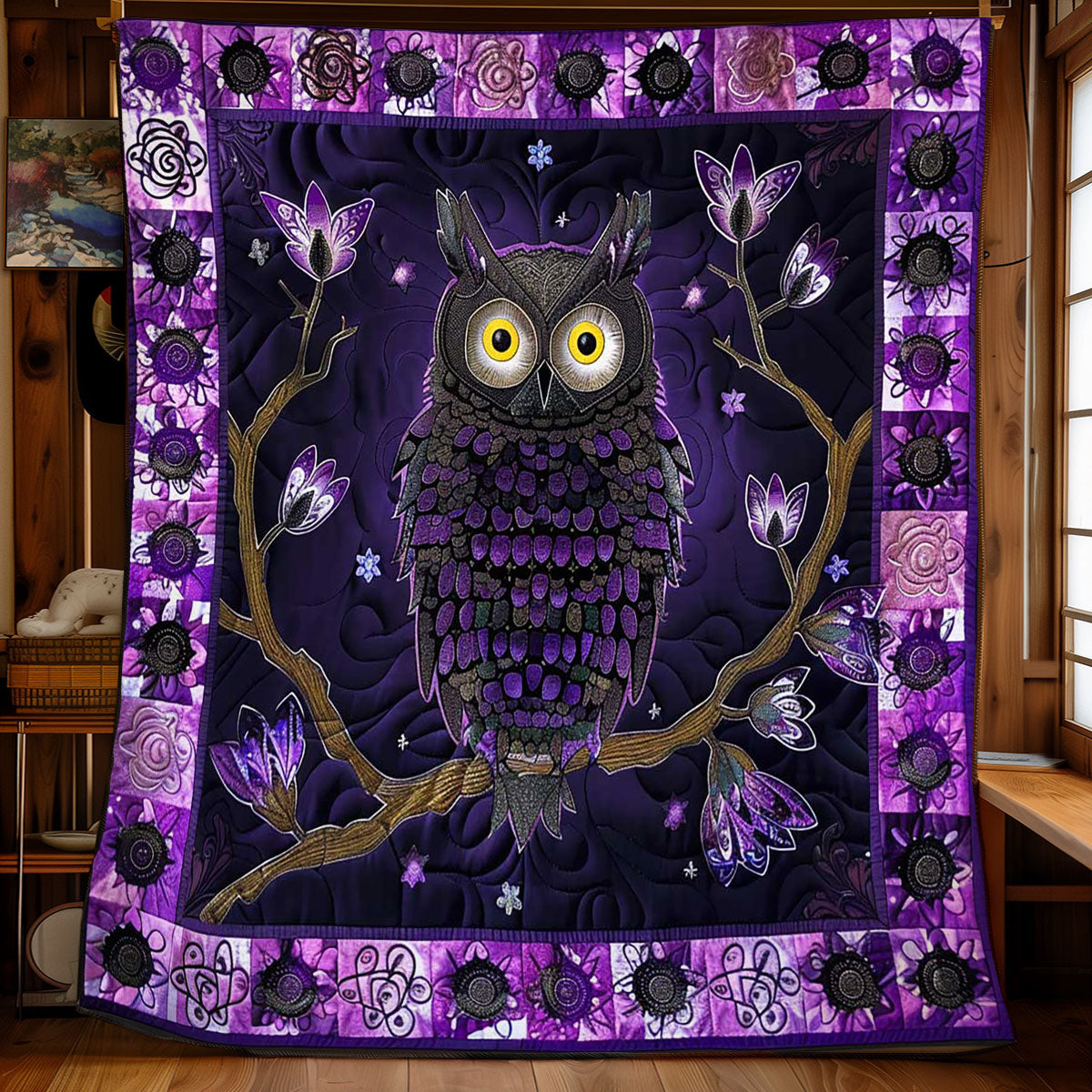 Owl Of The Celtic Woods WN2408168CL Quilt
