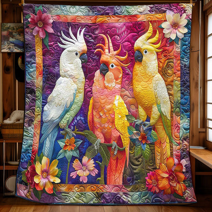 Parrots' Blooming Delight WN2408115CL Quilt