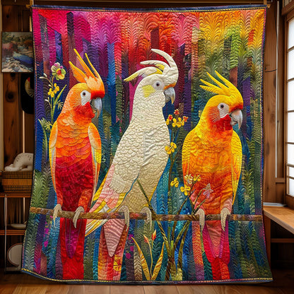 Parrots' Floral Harmony WN2408088CL Quilt