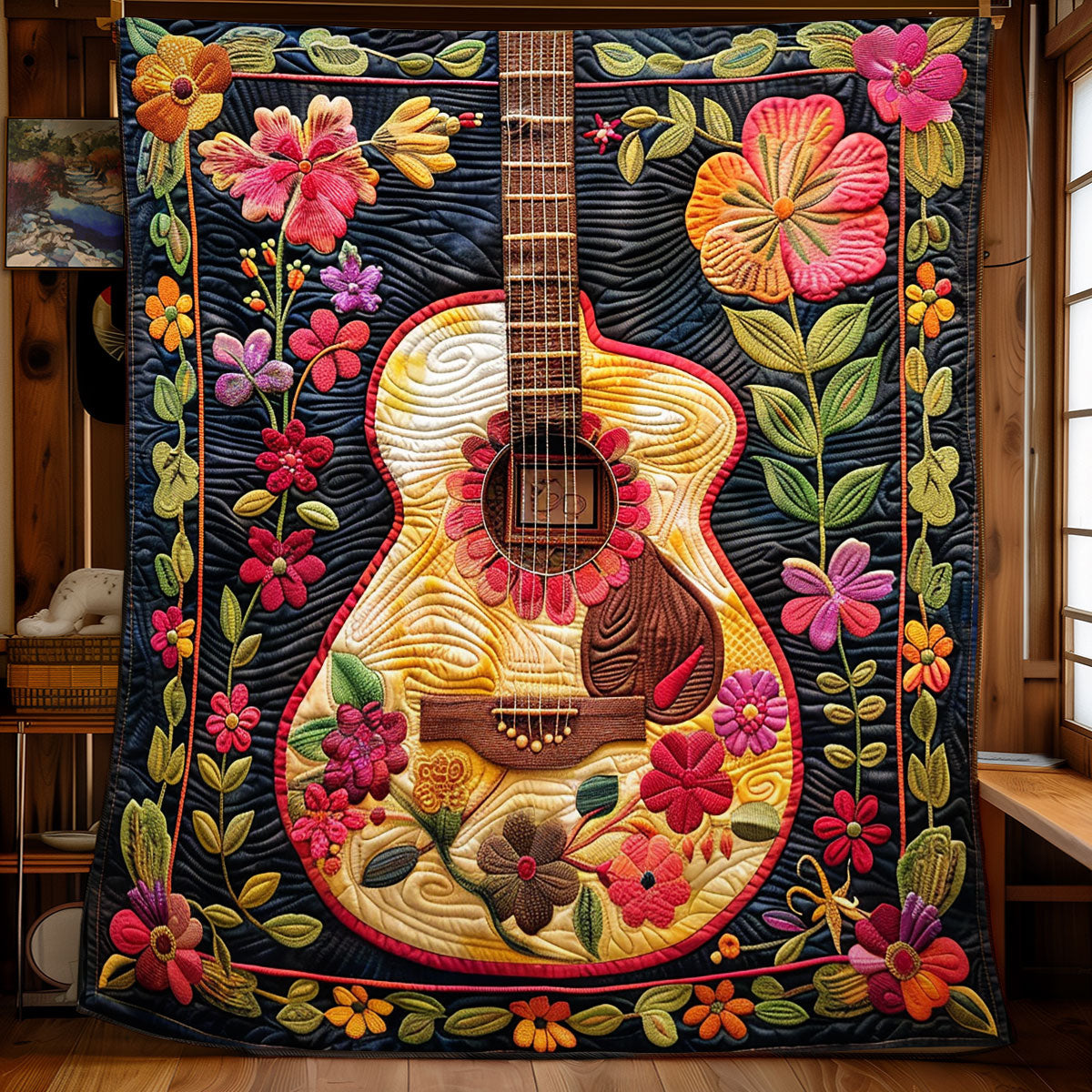Peaceful Strumming WN2208125CL Quilt
