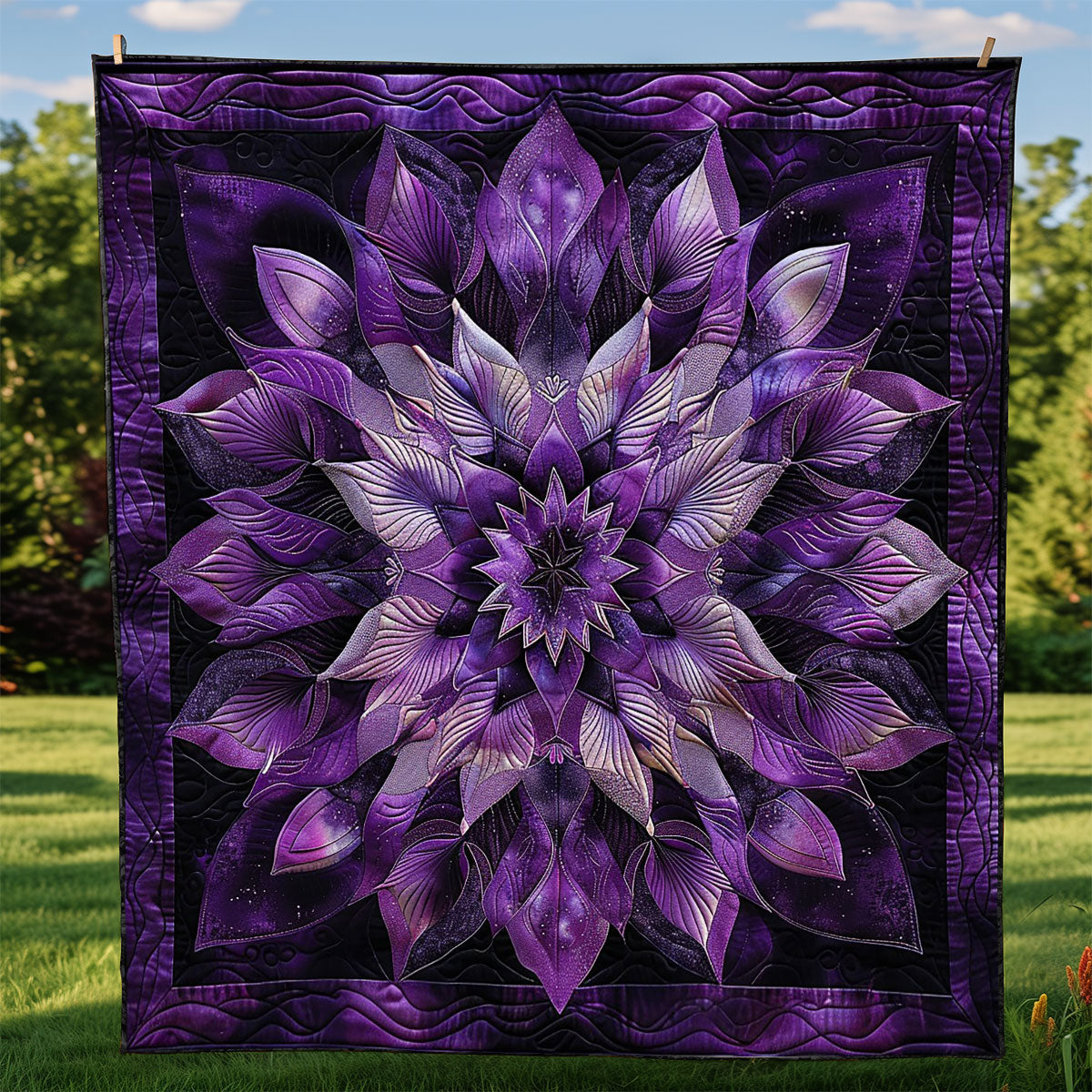 Purple Bloom WM0509017CL Quilt