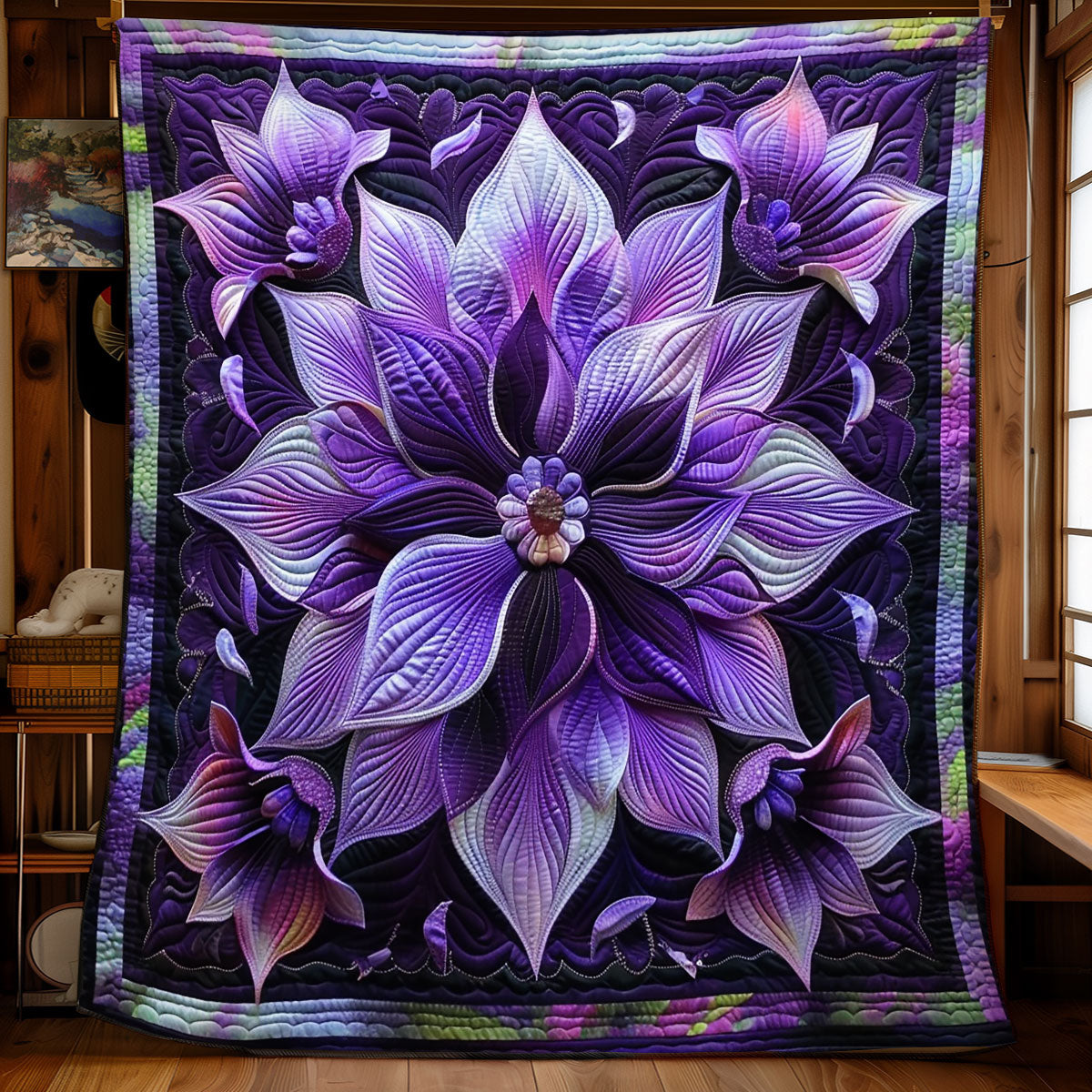 Purple Garden WN2208147CL Quilt