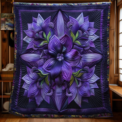 Purple Petals WN2208144CL Quilt