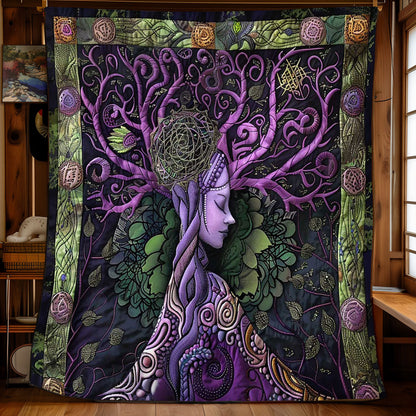 Purple Veins Of Life WN2408149CL Quilt