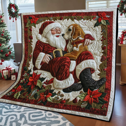 Santa And Beagle SR1508027CL Quilt