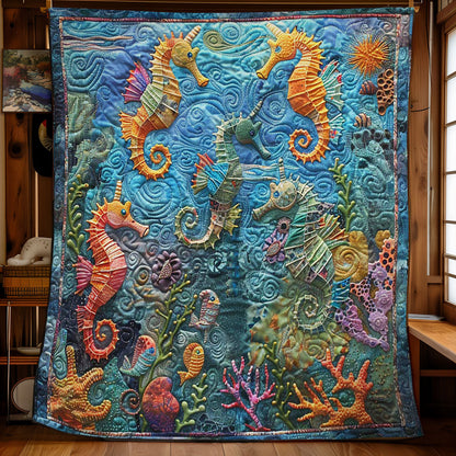 Seahorses' Marine Magic WN2708067CL Quilt