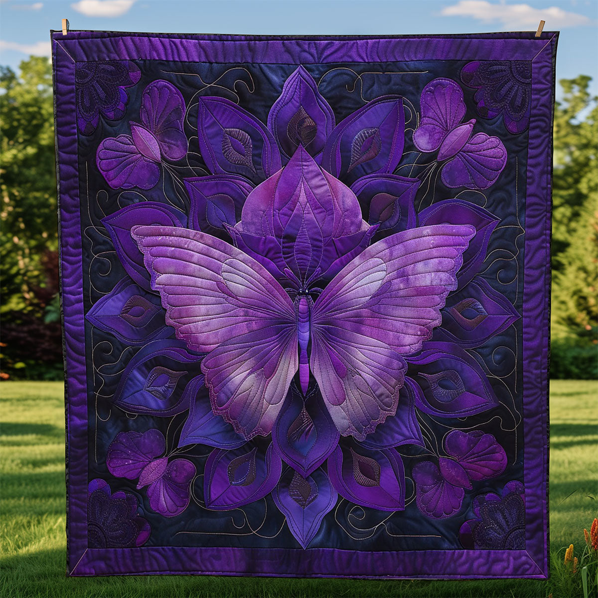 Secret Bloom Butterfly WM2308037CL Quilt