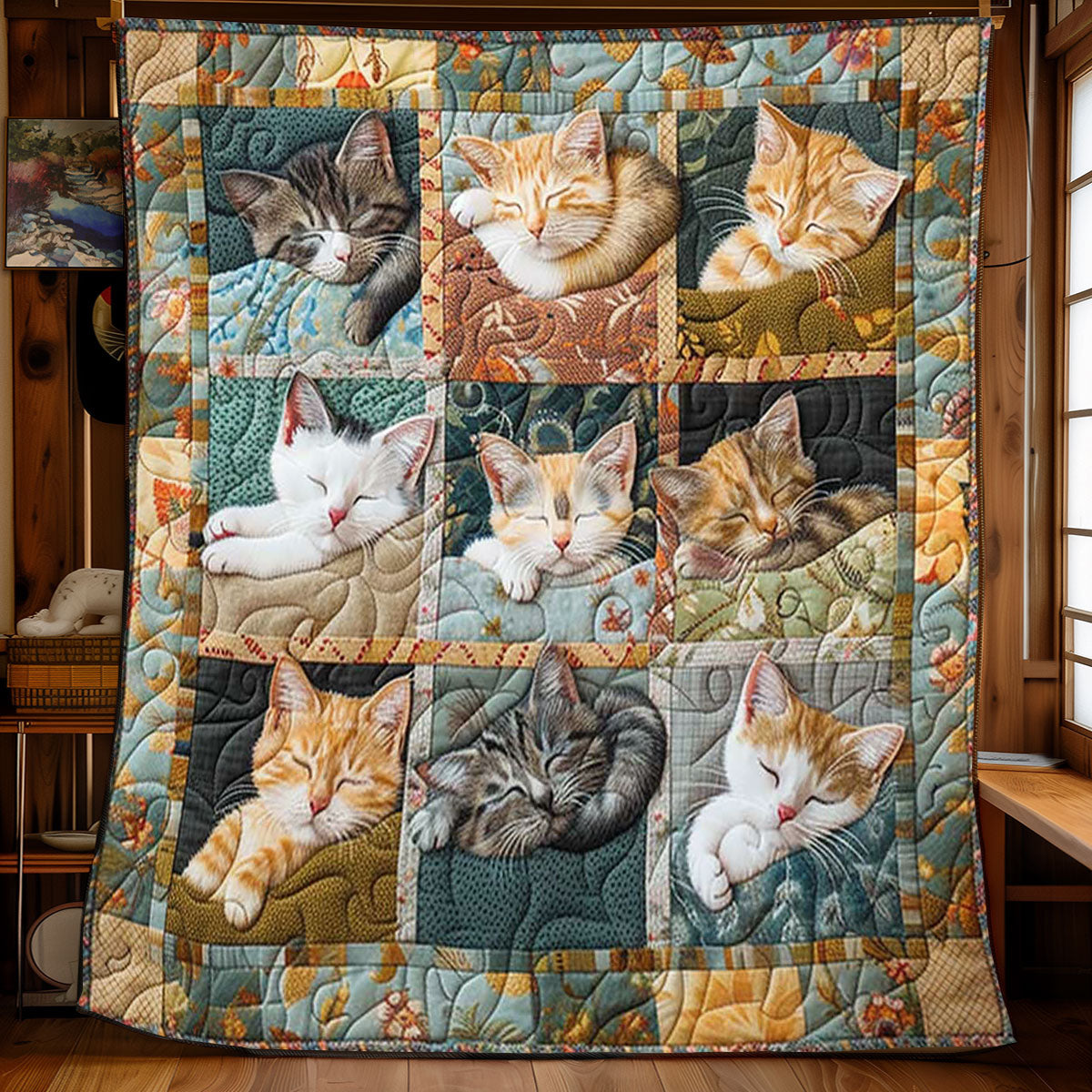 Sleepy Cat Blanket WN2108002CL Quilt