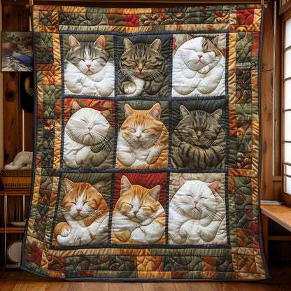 Sleepy Head Cats WN2108030CL Quilt