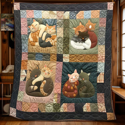 Snuggle Cat Throw WN2108006CL Quilt