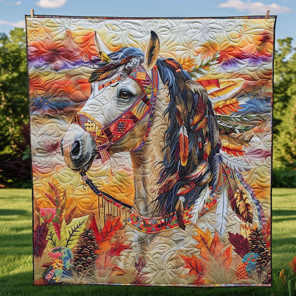 Softly Cloud Horse WM2308083CL Quilt