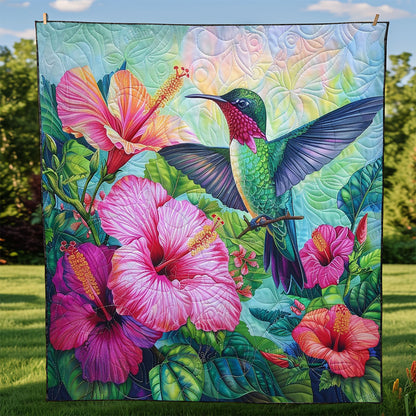 Spring Blooming Hummingbird WM2308048CL Quilt