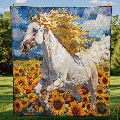 Sunflower Running House WM0909001CL Quilt