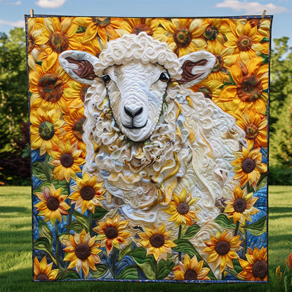 Sunflowers Sheep WM2308069CL Quilt