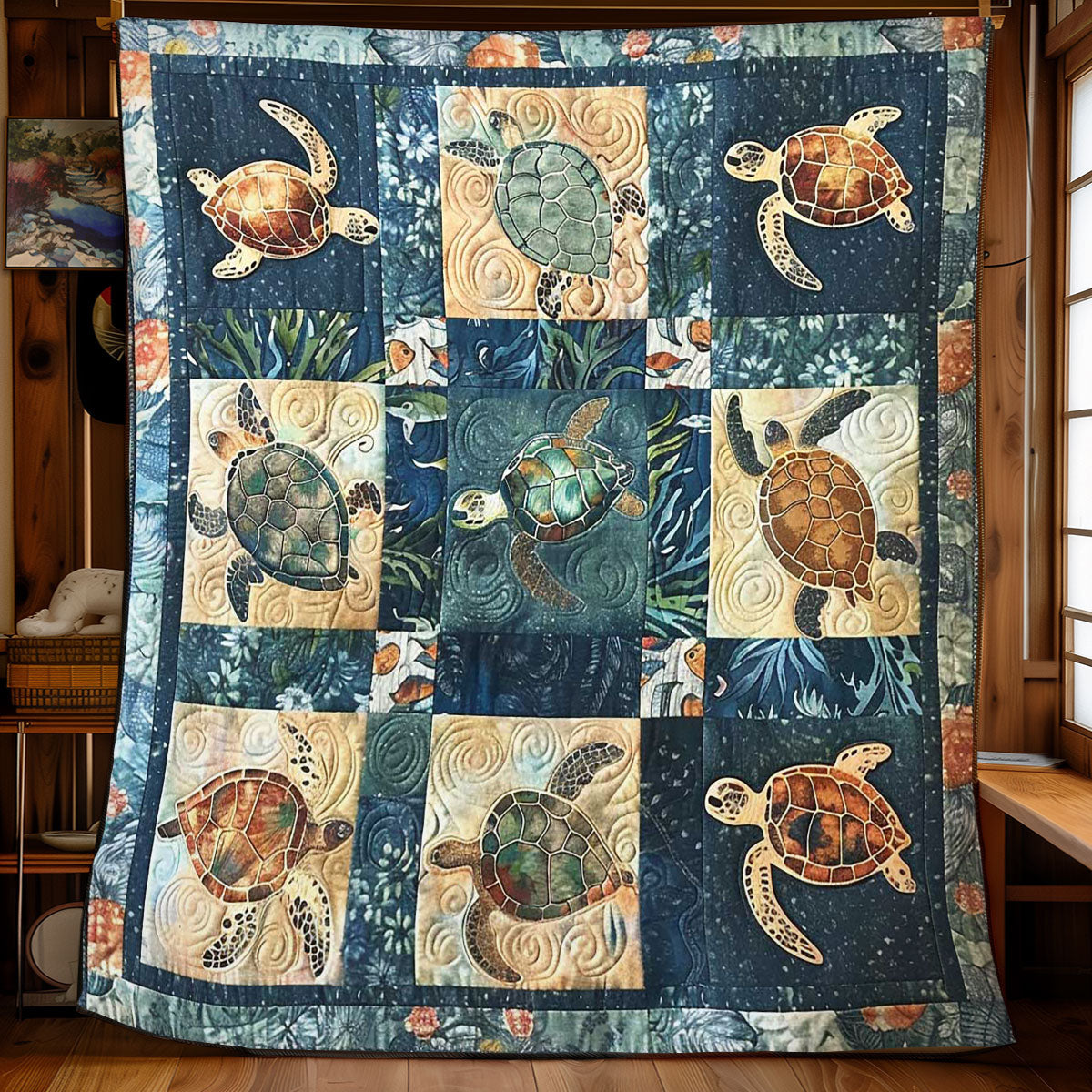 Turtle Tide WN2108067CL Quilt