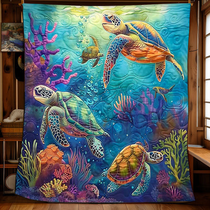 Turtle's Coral Cove WN2408122CL Quilt