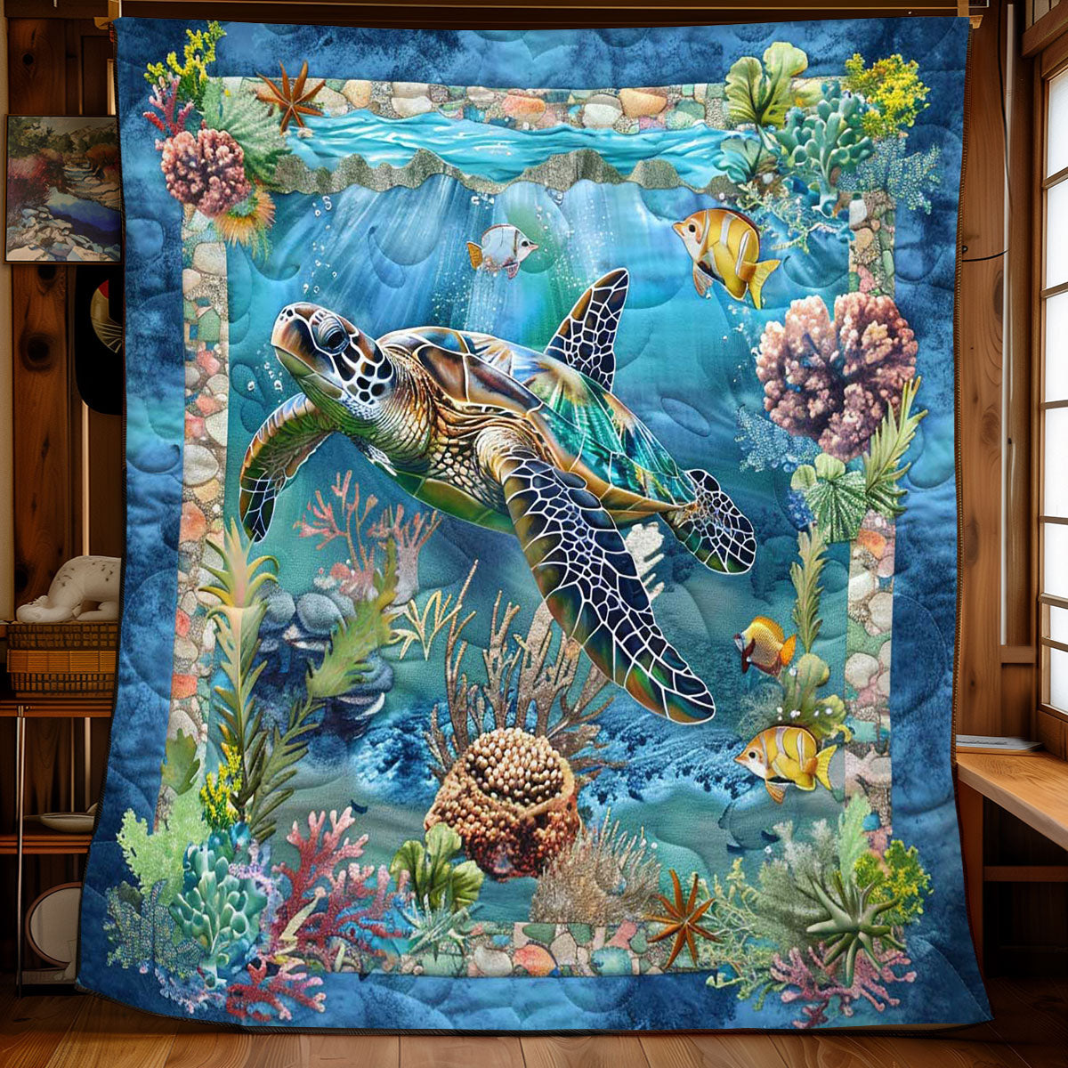 Turtle's Coral Reef Adventure WN2408093CL Quilt