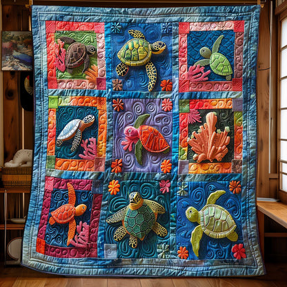 Turtle's Ocean Bliss WN2408125CL Quilt