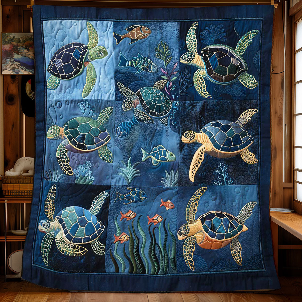 Turtle's Oceanic Oasis WN2408133CL Quilt