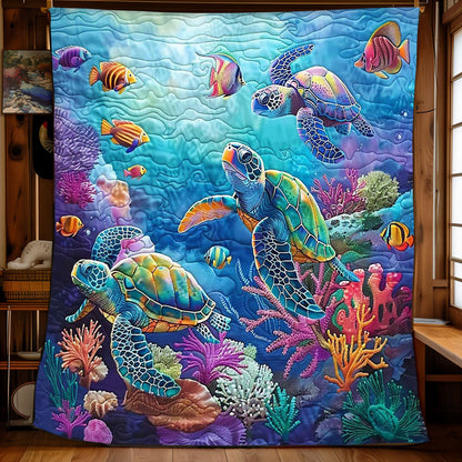 Turtle's Oceanic Treasures WN2408119CL Quilt