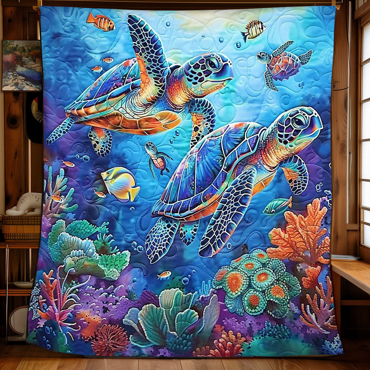 Turtle's Reef Expedition WN2408120CL Quilt