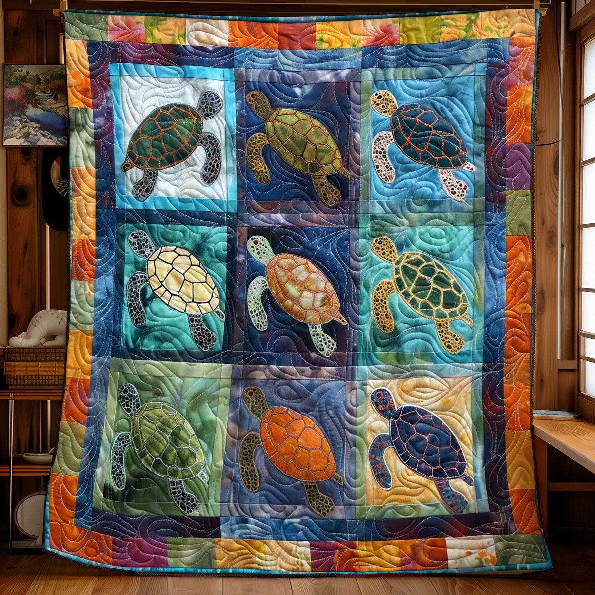 Turtle's Seaside Haven WN2408107CL Quilt