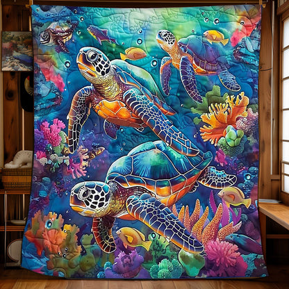 Turtle's Undersea Adventure WN2408121CL Quilt