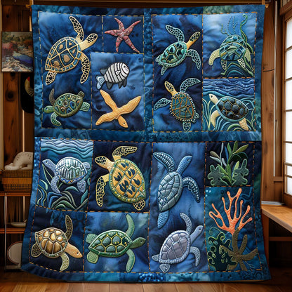 Turtle's Underwater Oasis WN2408134CL Quilt