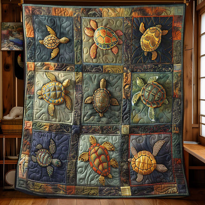 Turtles' Cozy Cove WN2408050CL Quilt